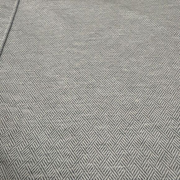 Hart Schaffner‎ Marx Short Sleeve Button Down Cotton Gray Herringbone Size Large - Picture 2 of 4